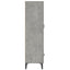 skab 70x31x115 cm konstrueret træ betongrå
