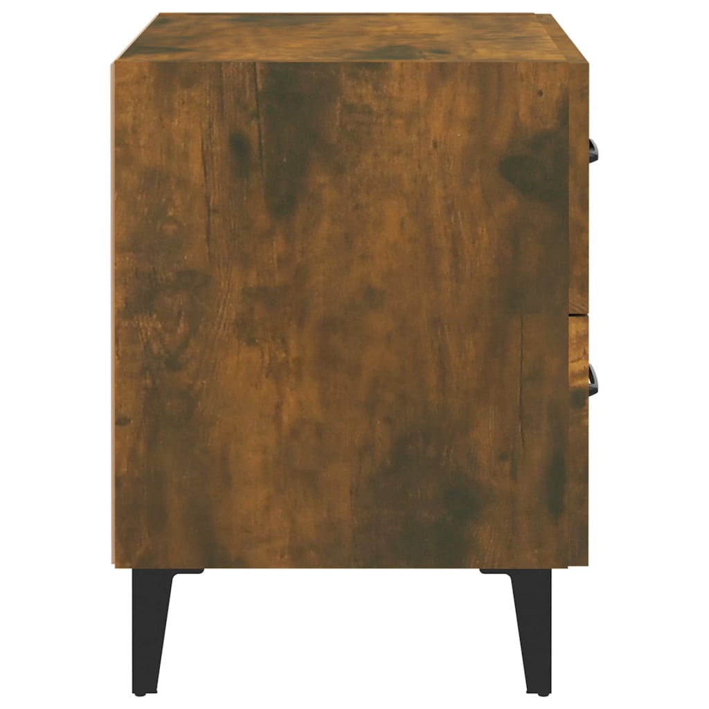 sengebord 40x35x47,5 cm røget egetræsfarve
