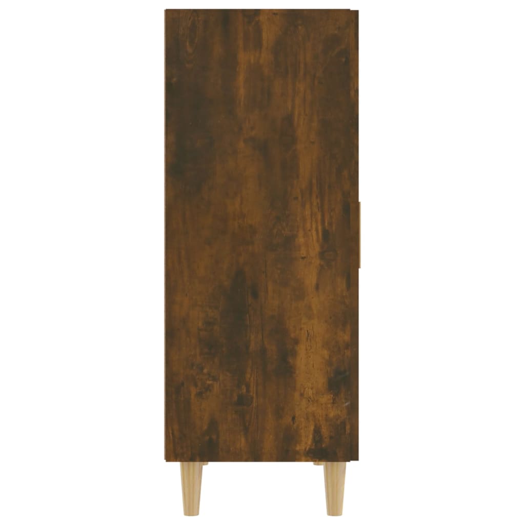 skænk 70x34x90 cm konstrueret træ røget egetræsfarve