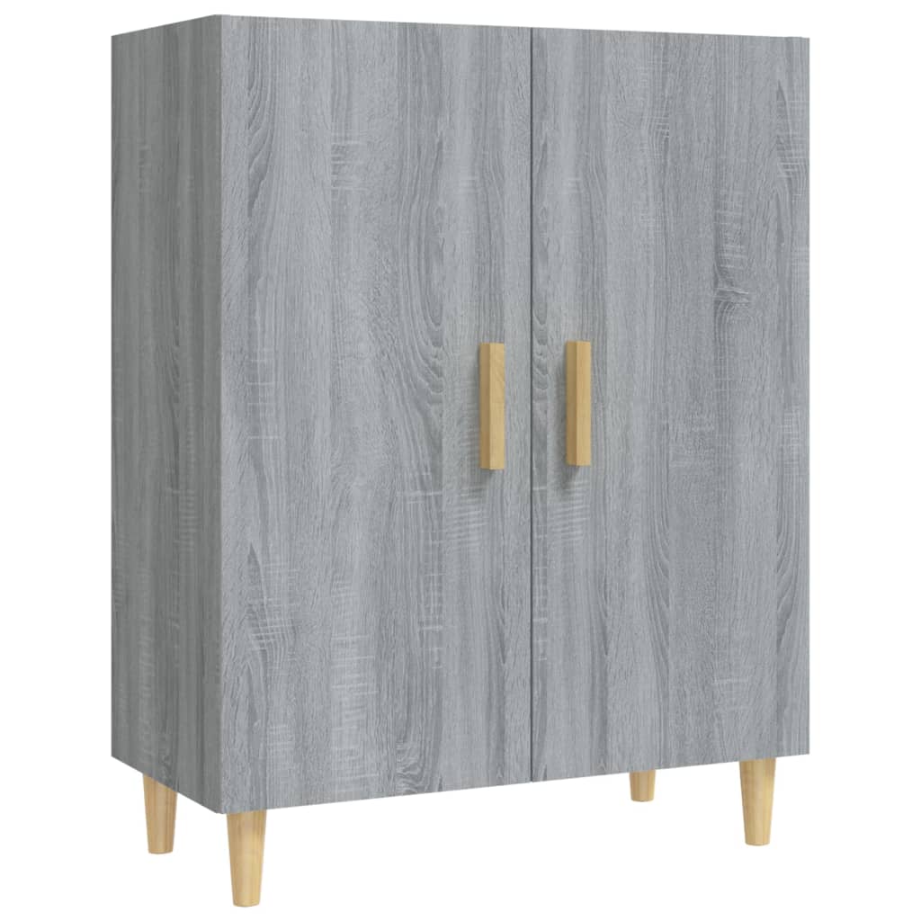skænk 70x34x90 cm konstrueret træ grå sonoma-eg