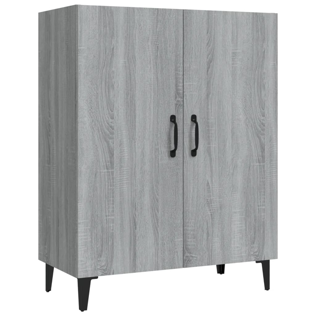 skænk 70x34x90 cm konstrueret træ grå sonoma-eg