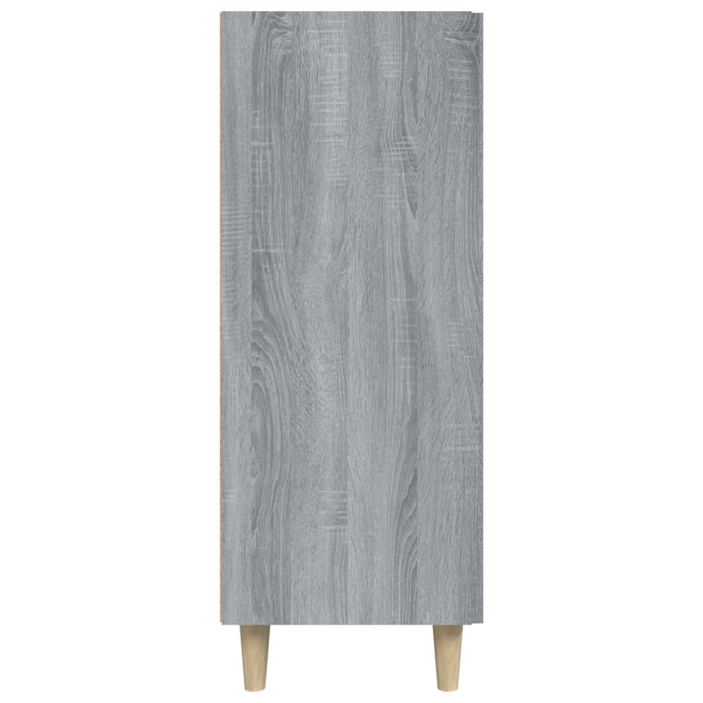 skænk 69,5x34x90 cm konstrueret træ grå sonoma-eg