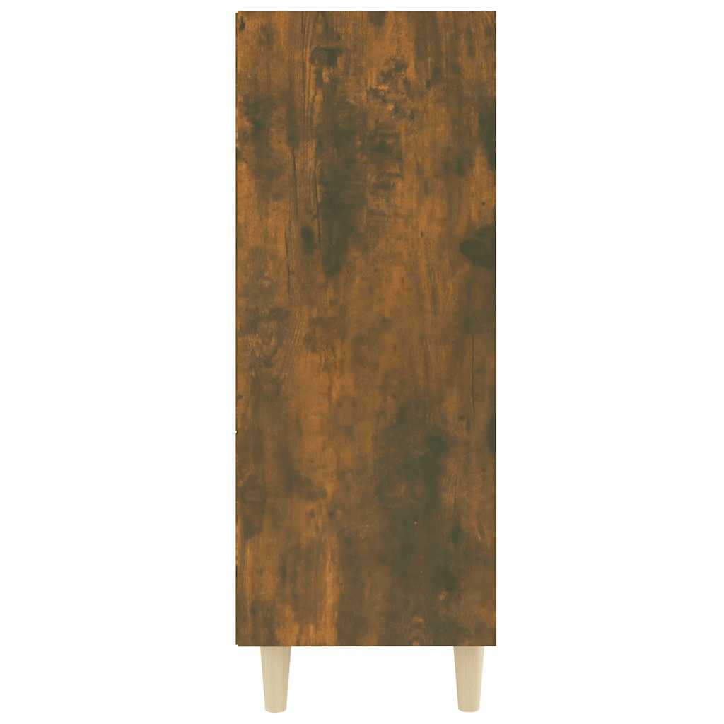 skænk 69,5x32,5x90 cm konstrueret træ røget egetræsfarve