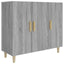 skab 90x34x80 cm konstrueret træ grå sonoma-eg