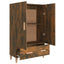 skab 70x31x115 cm konstrueret træ røget egetræsfarve
