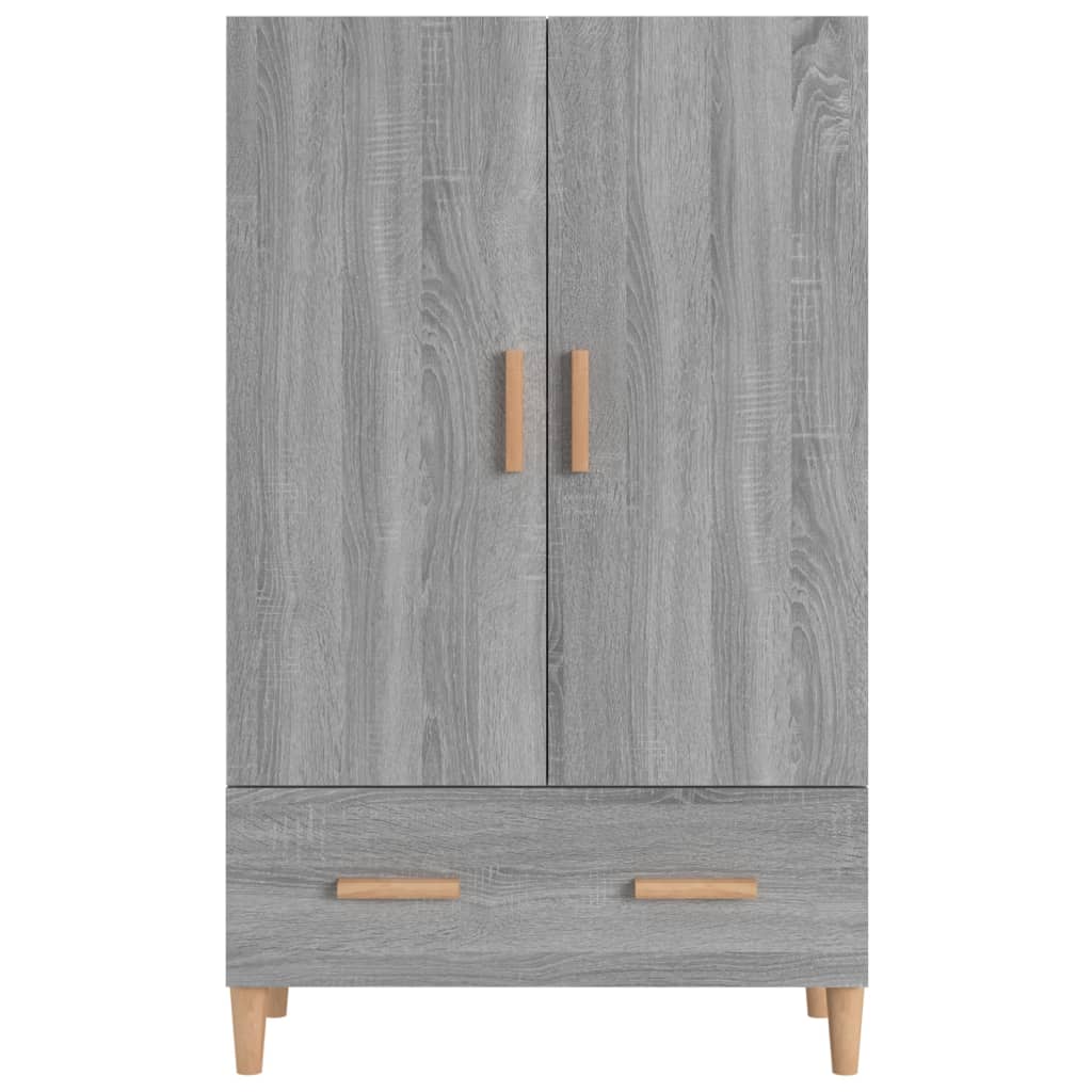 skab 70x31x115 cm konstrueret træ grå sonoma-eg