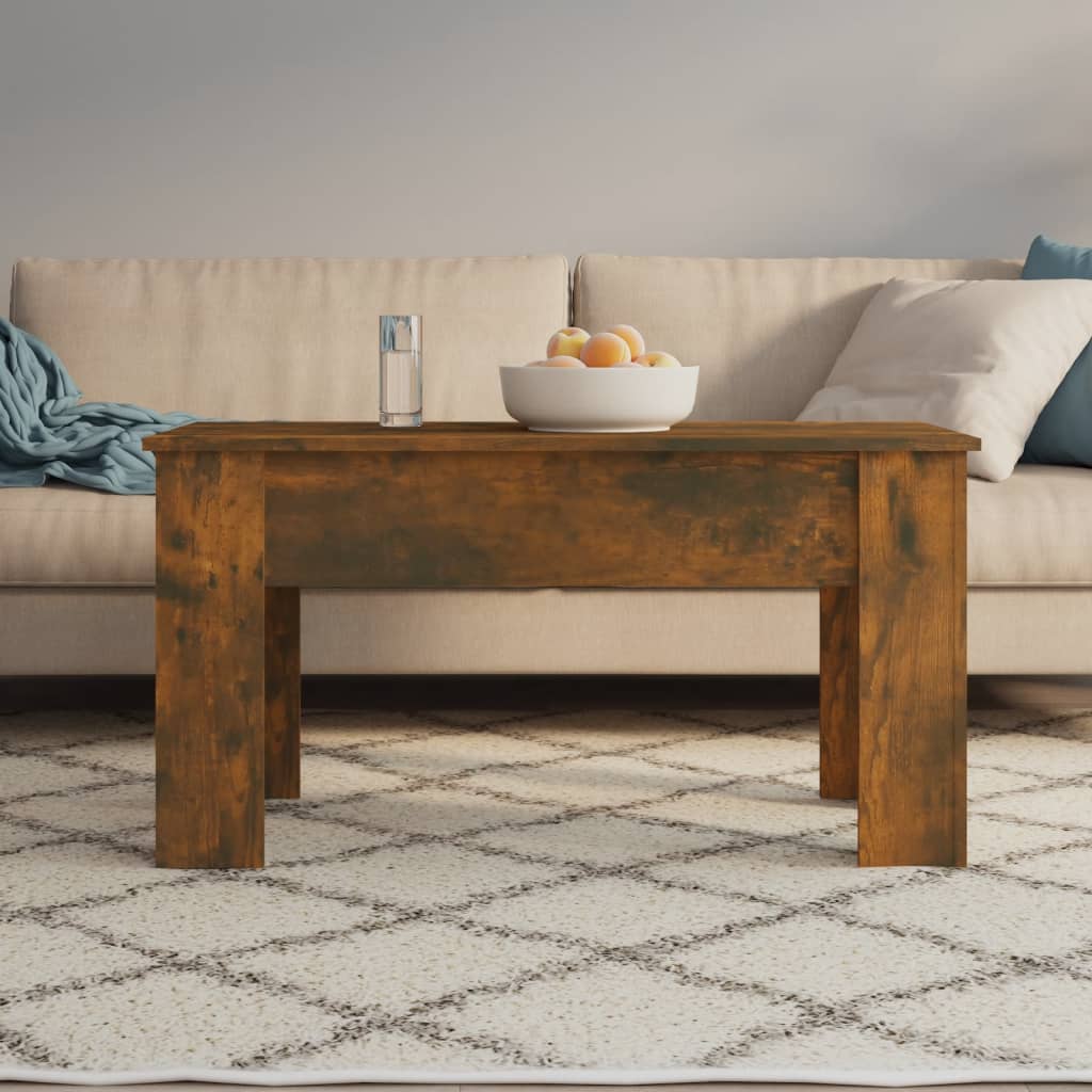 sofabord 101x49x52 cm konstrueret træ røget egetræsfarve