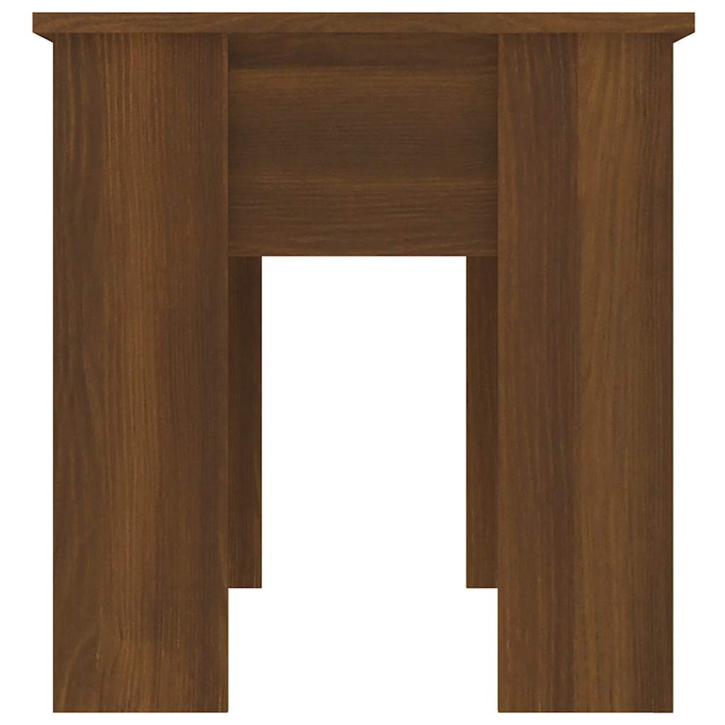 sofabord 101x49x52 cm konstrueret træ brun egetræsfarve