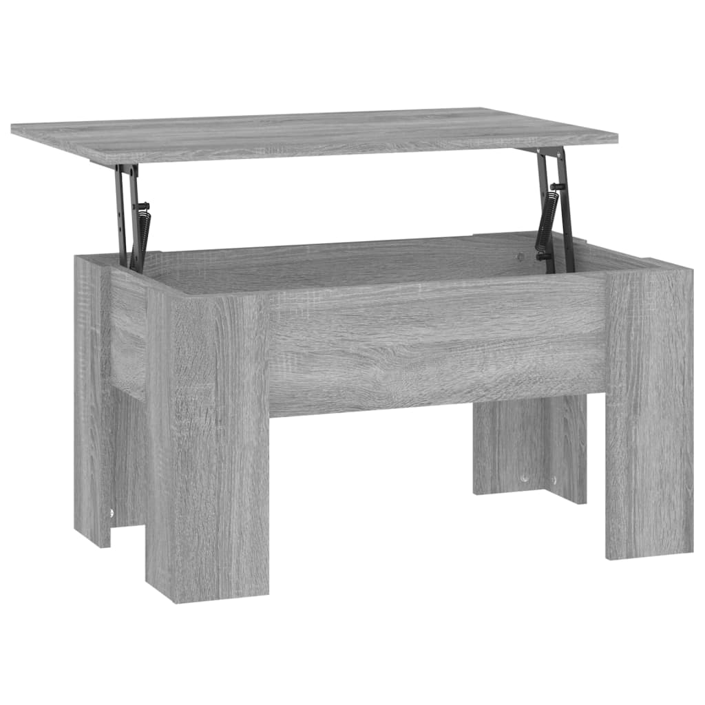 sofabord 79x49x41 cm konstrueret træ grå sonoma-eg