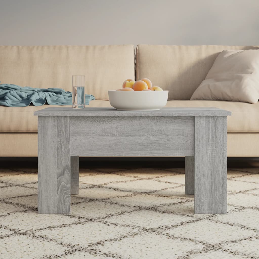 sofabord 79x49x41 cm konstrueret træ grå sonoma-eg