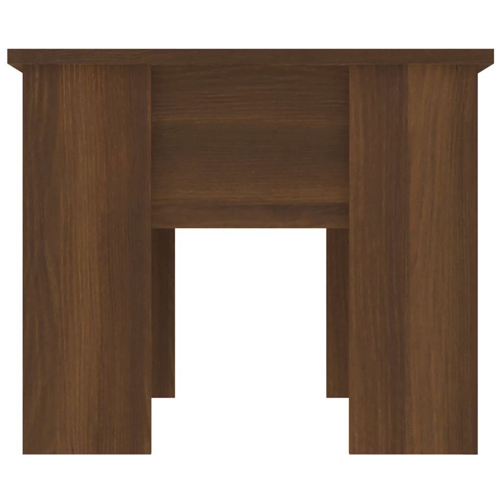 sofabord 79x49x41 cm konstrueret træ brun egetræsfarve