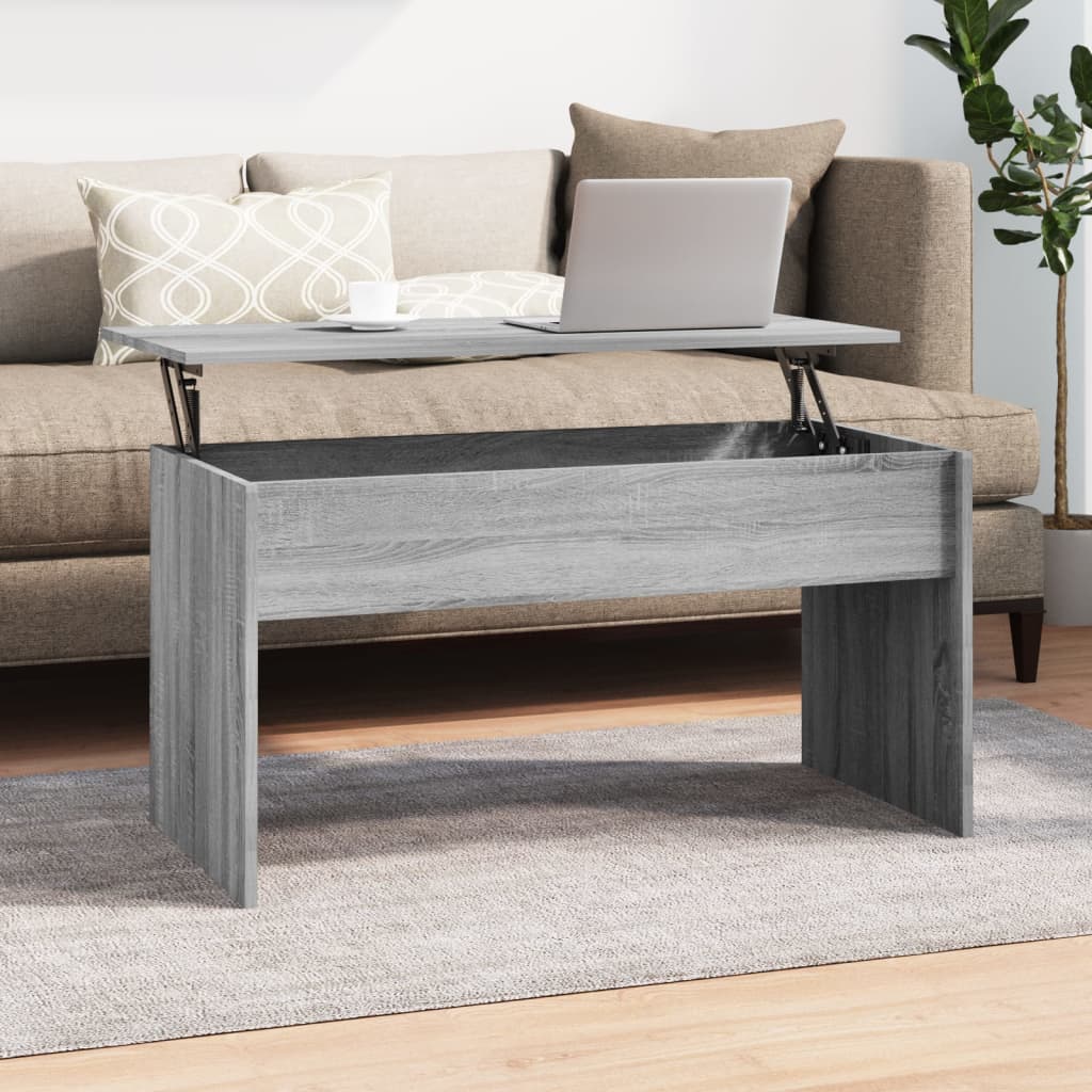 sofabord 102x50,5x52,5 cm konstrueret træ grå sonoma-eg