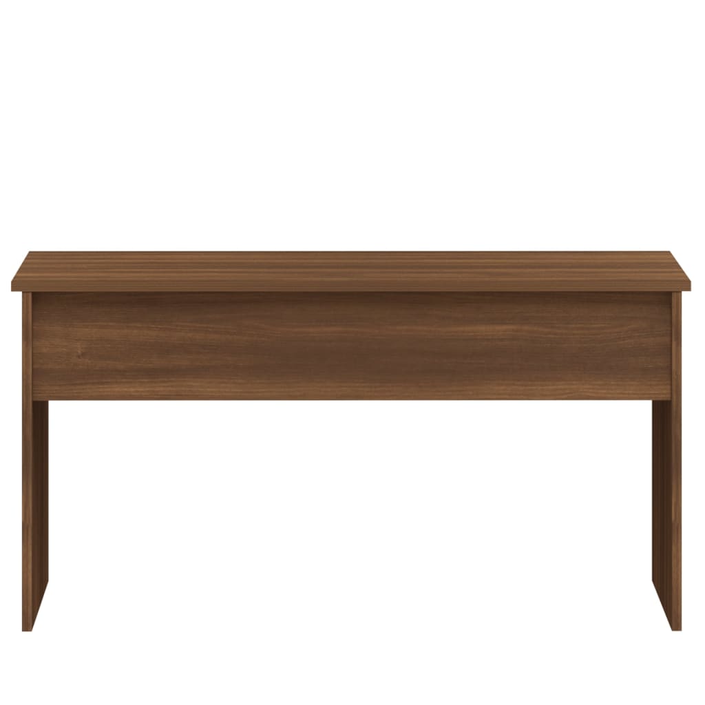 sofabord 102x50,5x52,5 cm konstrueret træ brun egetræsfarve