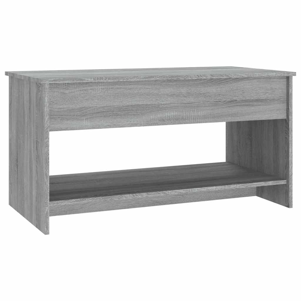 sofabord 102x50x52,5 cm konstrueret træ grå sonoma-eg