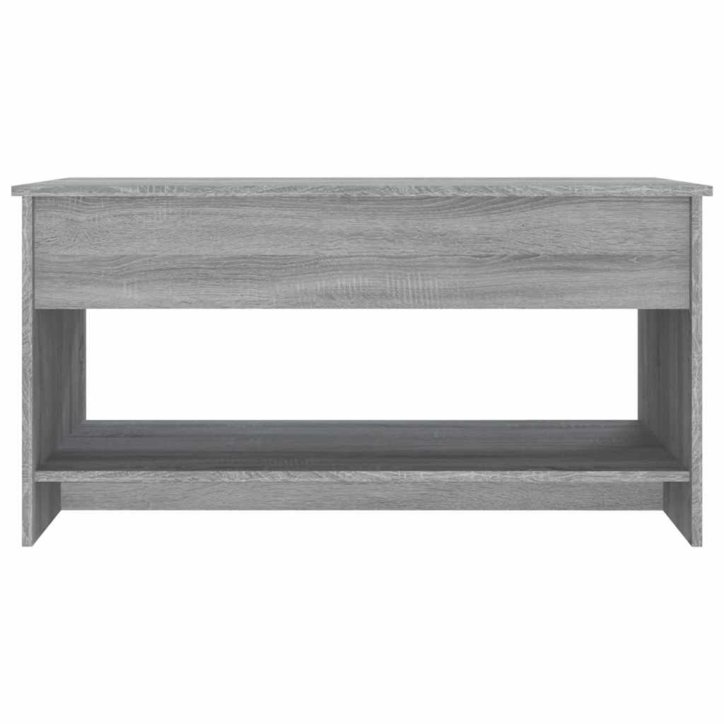 sofabord 102x50x52,5 cm konstrueret træ grå sonoma-eg