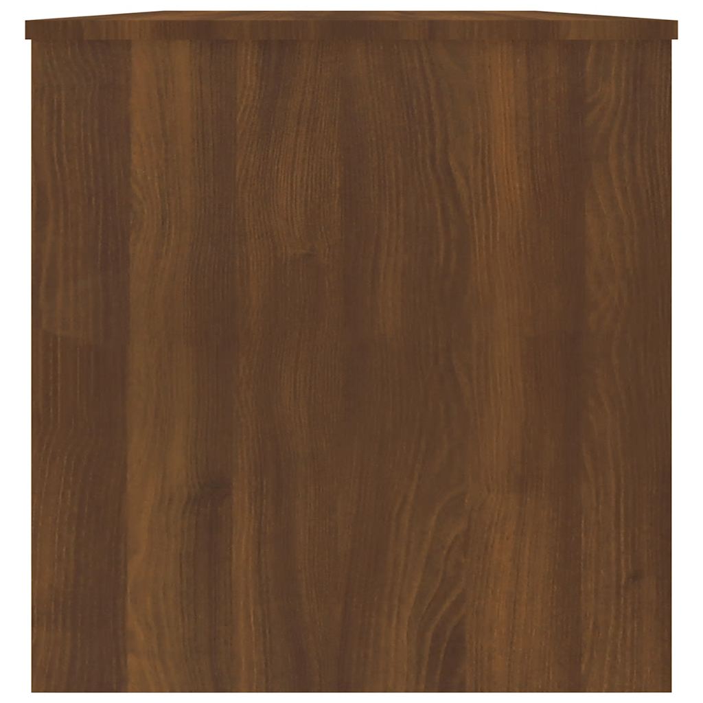 sofabord 102x50x52,5 cm konstrueret træ brun egetræsfarve