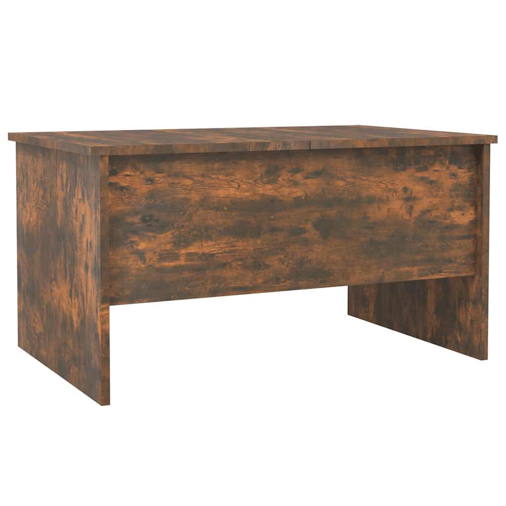sofabord 80x50x42,5 cm konstrueret træ røget egetræsfarve