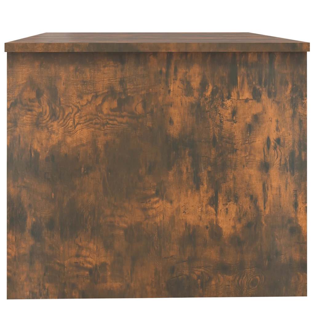 sofabord 80x50x42,5 cm konstrueret træ røget egetræsfarve