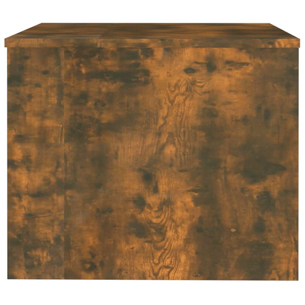sofabord 80x50x40 cm konstrueret træ røget egetræsfarve