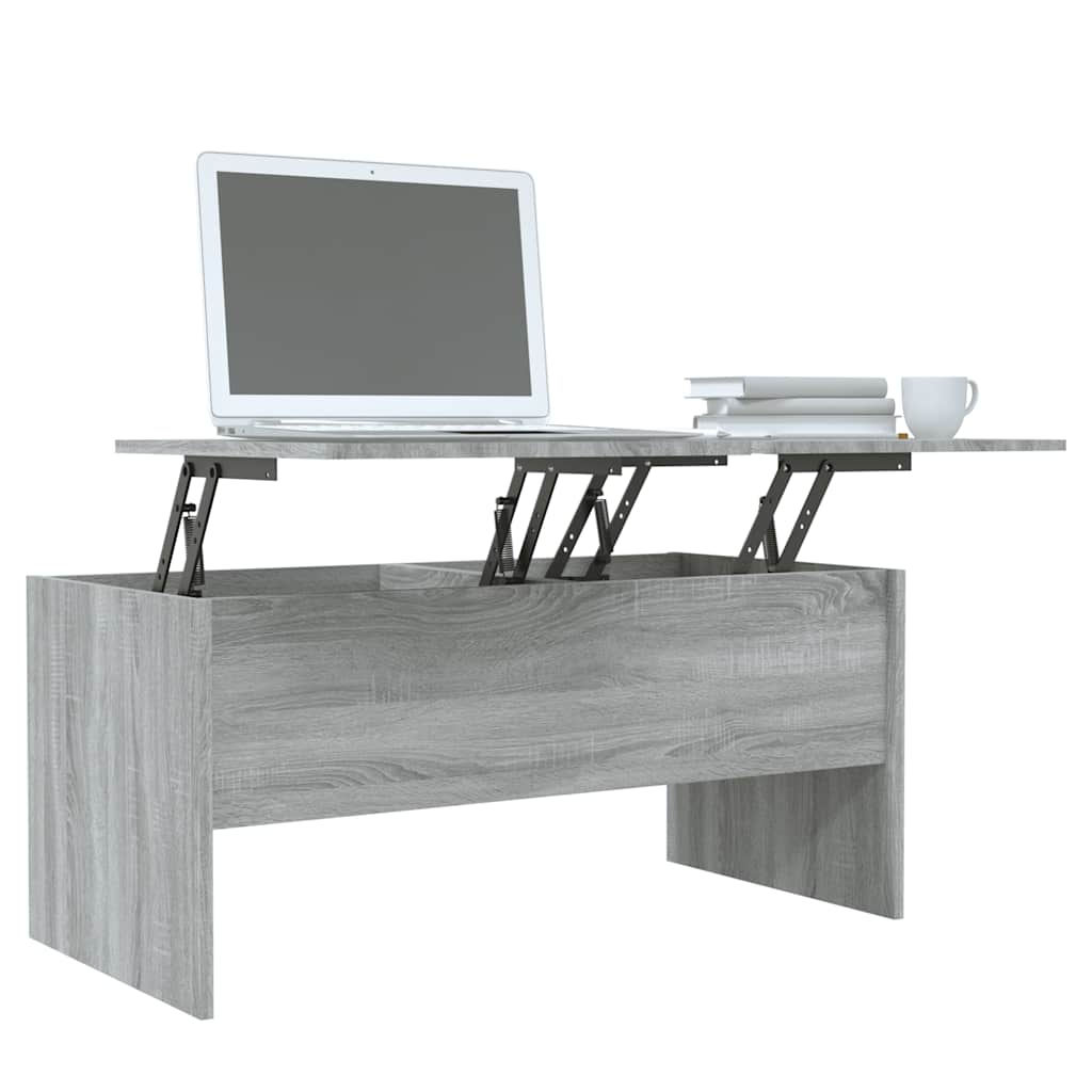 sofabord 102x50,5x46,5 cm konstrueret træ grå sonoma-eg