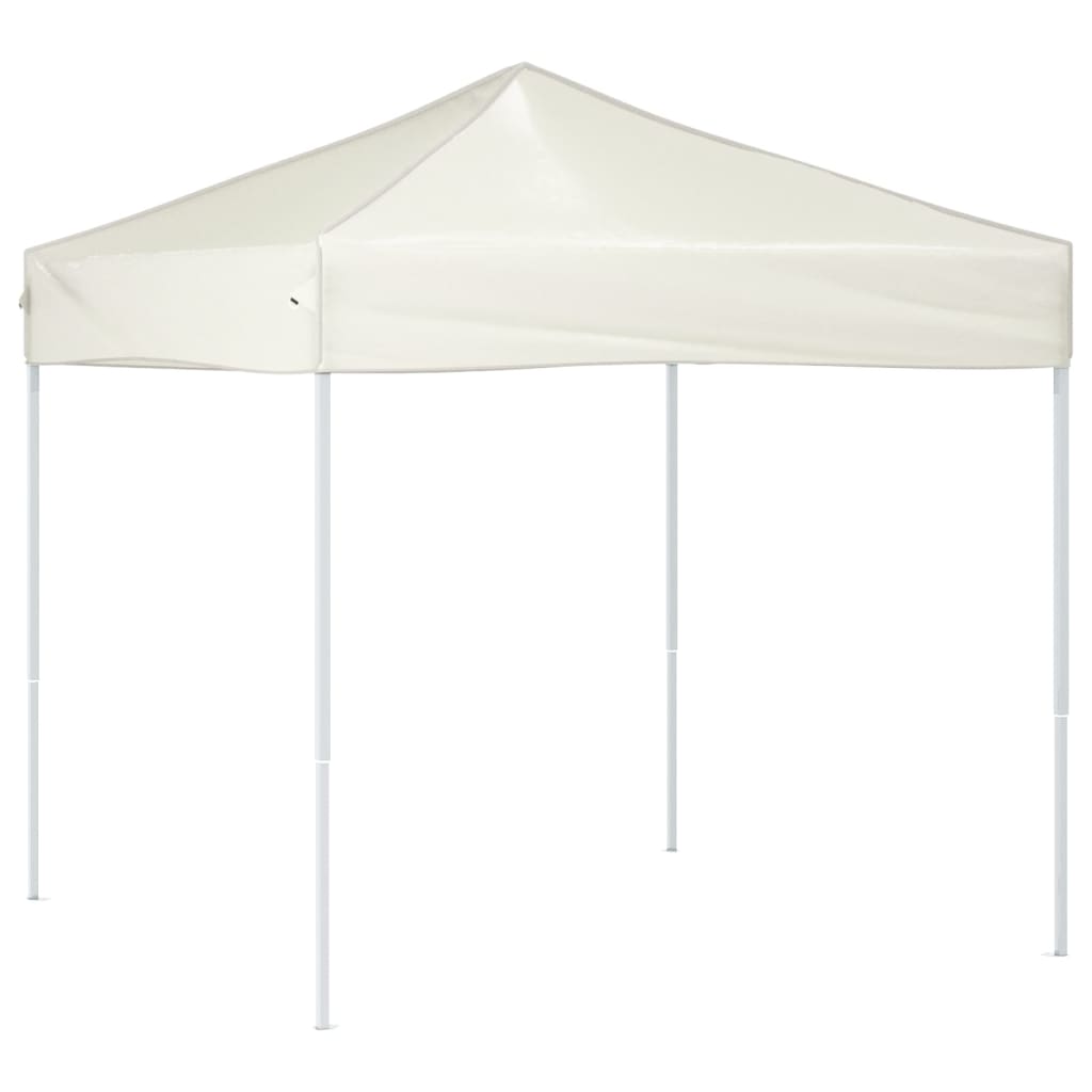 foldbart festtelt 2x2 m cremefarvet