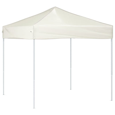 foldbart festtelt 2x2 m cremefarvet