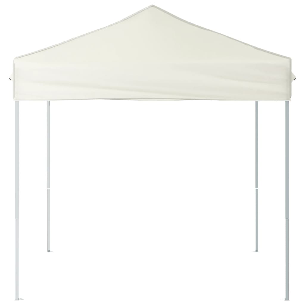 foldbart festtelt 2x2 m cremefarvet