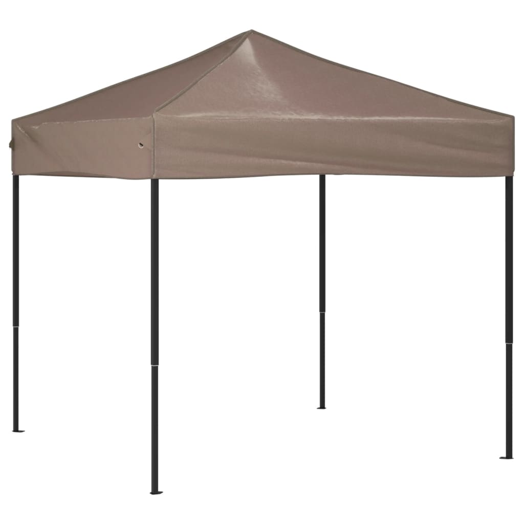 foldbart festtelt 2x2 m gråbrun