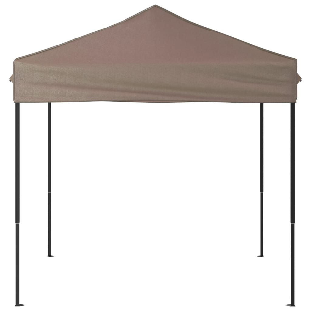 foldbart festtelt 2x2 m gråbrun