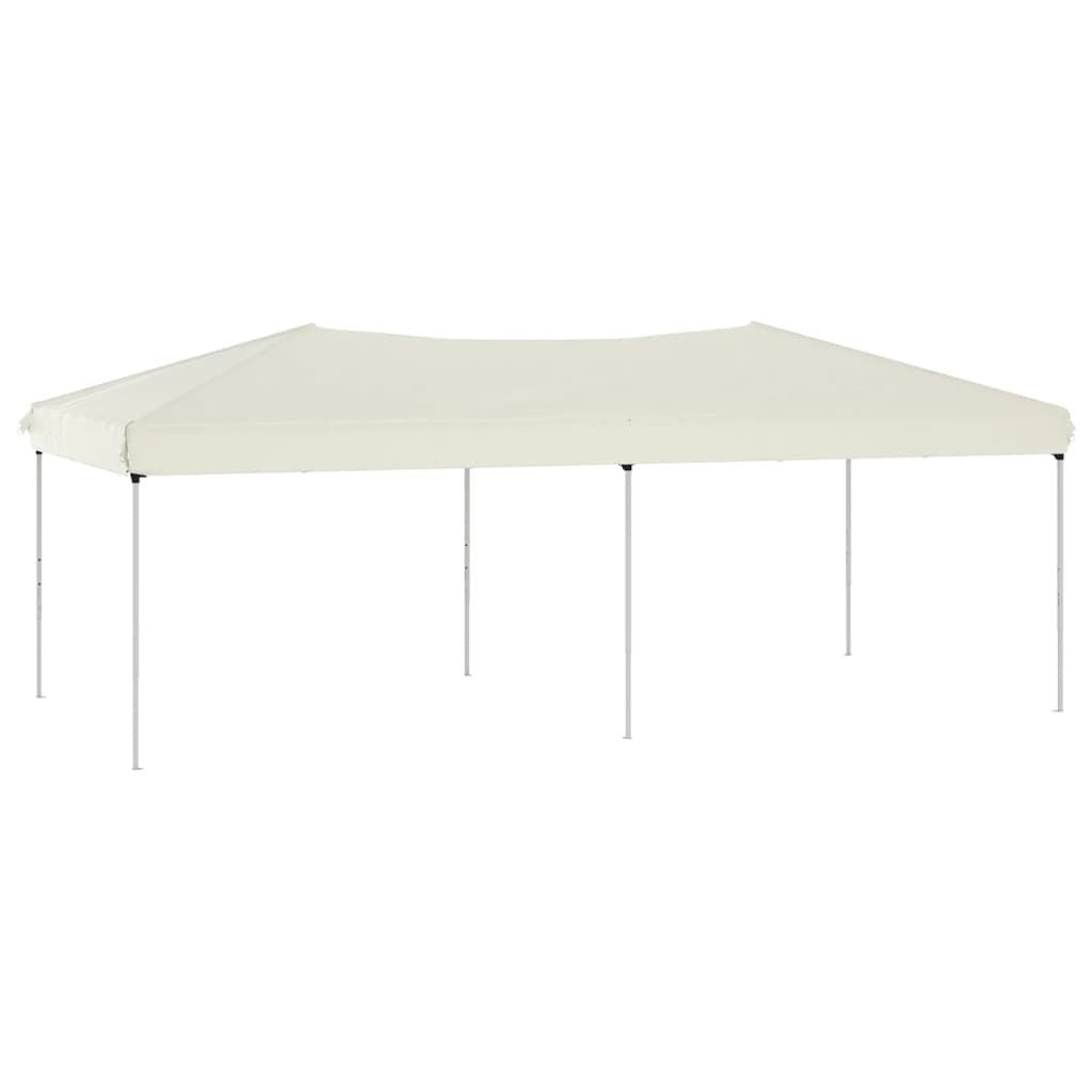 foldbart festtelt 3x6 m cremefarvet