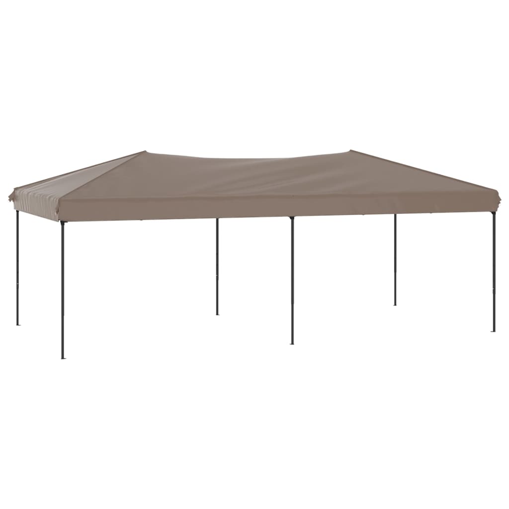 foldbart festtelt 3x6 m gråbrun