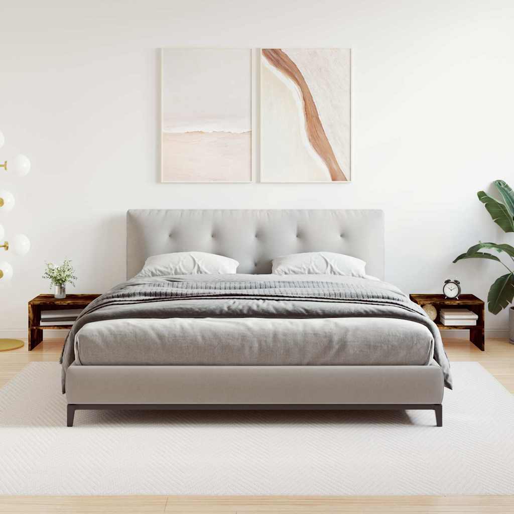 sengeborde 2 stk. 40x30x30 cm konstrueret træ røget egetræ