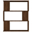bogreol/rumdeler 80x24x96 cm konstrueret træ brun eg