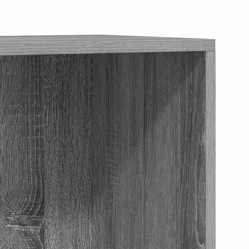 bogreol/skænk 66x30x130 cm konstrueret træ grå sonoma-eg