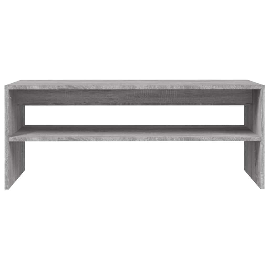 sofabord 100x40x40 cm konstrueret træ sonoma-eg grå