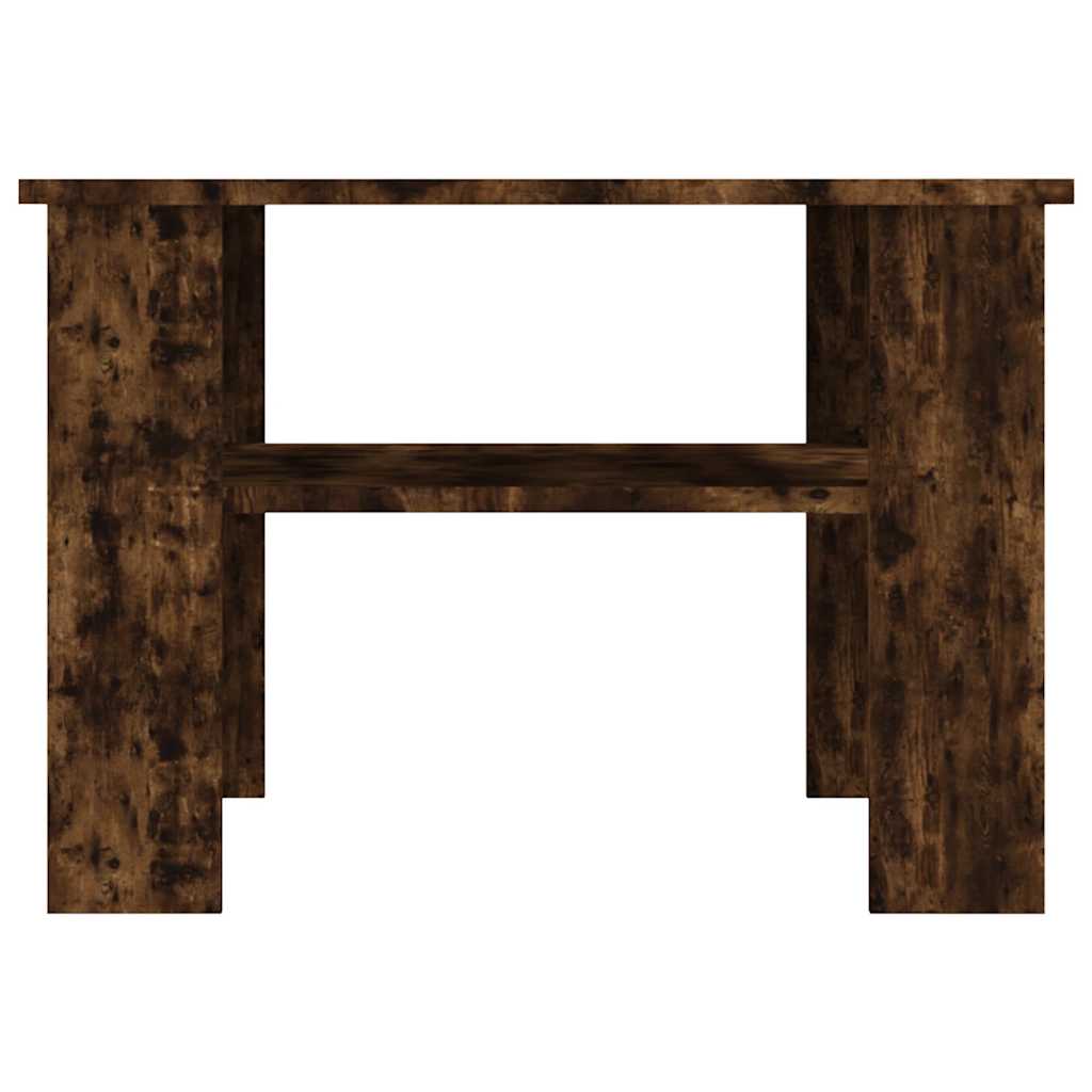 sofabord 60x60x42 cm konstrueret træ røget egetræsfarve