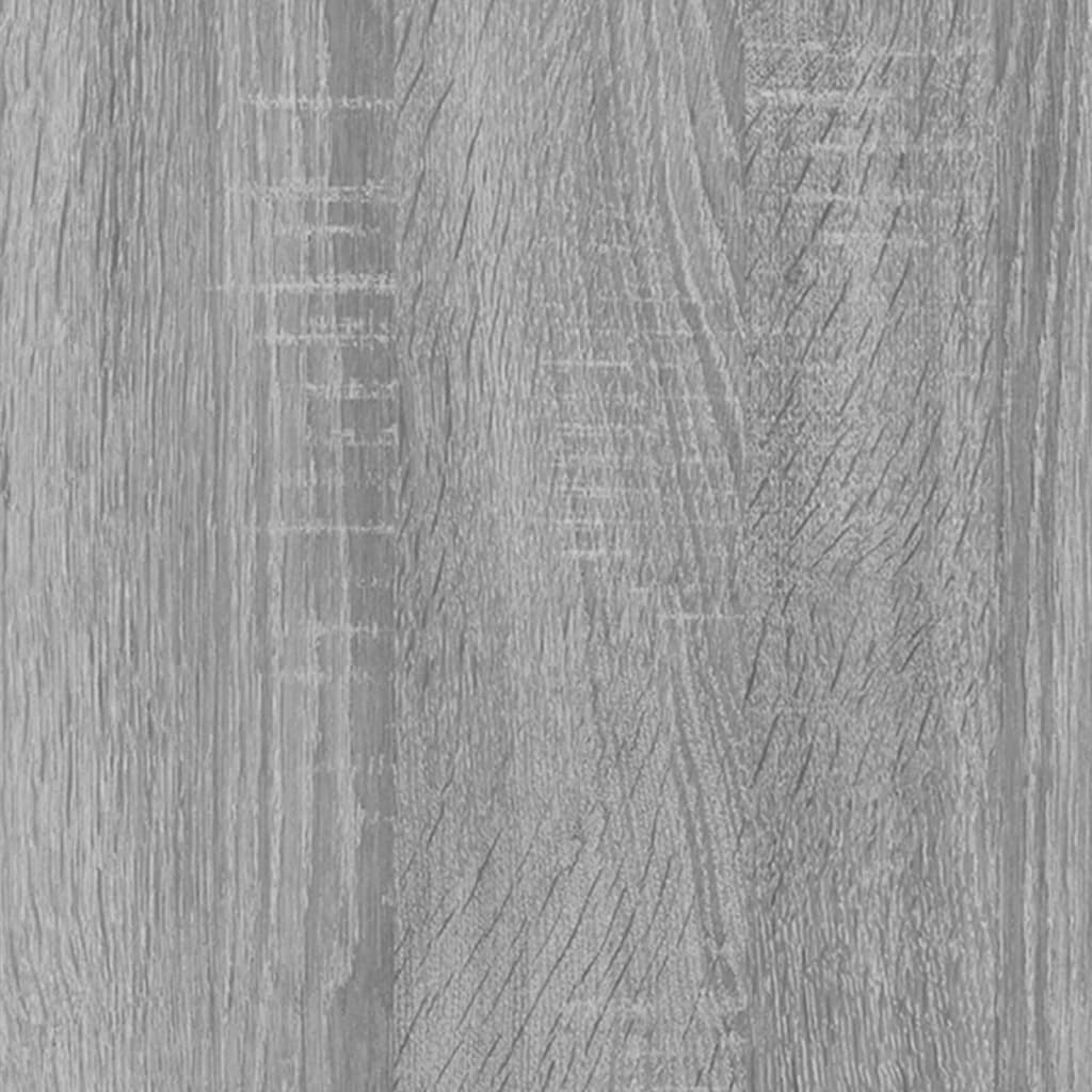 bogreol/skænk 66x30x98 cm konstrueret træ grå sonoma-eg