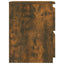 sengeborde 2 stk. røget eg 30x30x40 cm konstrueret træ