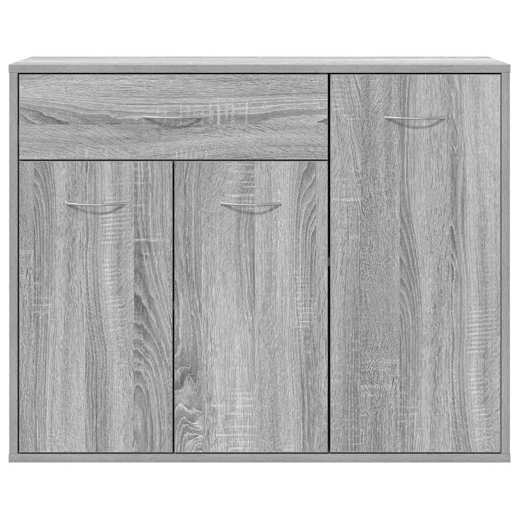 skænk 88x30x70 cm konstrueret træ grå sonoma-eg