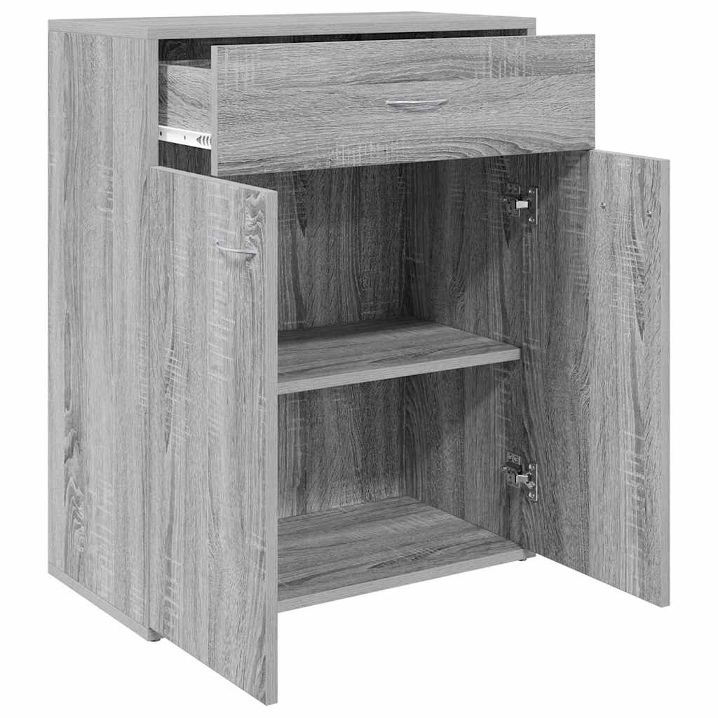 skænk 60x30x75 cm konstrueret træ grå sonoma-eg