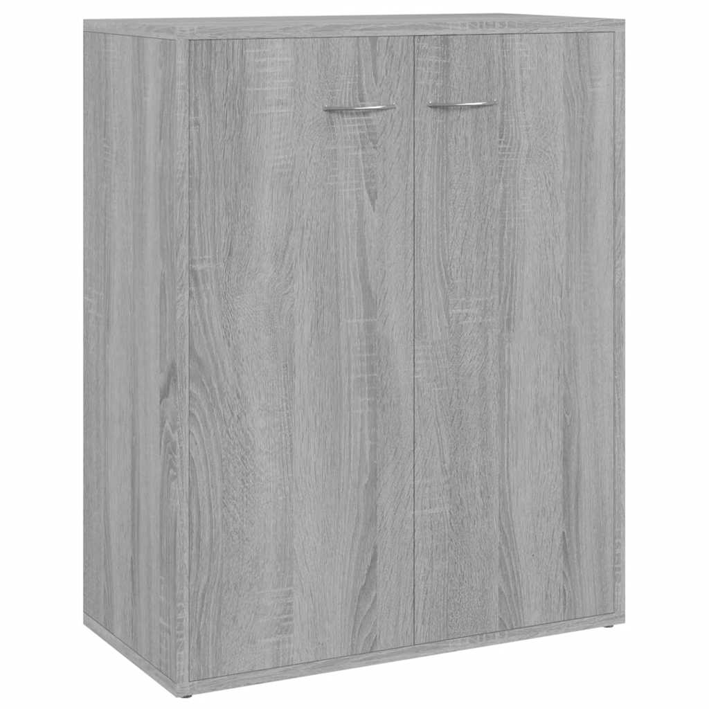 skænk 60x30x75 cm konstrueret træ grå sonoma-eg