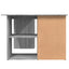 skrivebord 145x100x76 cm konstrueret træ grå sonoma-eg