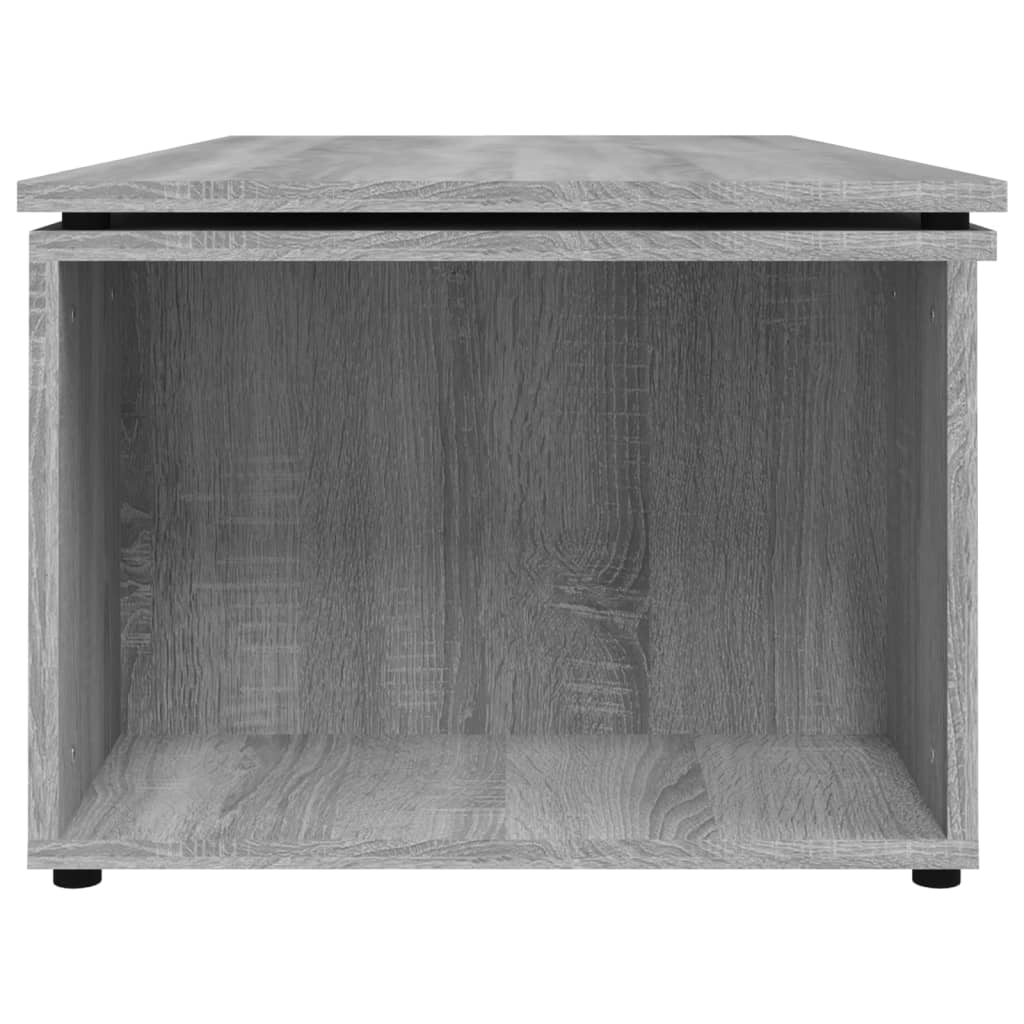 sofabord 150x50x35 cm konstrueret træ grå sonoma-eg