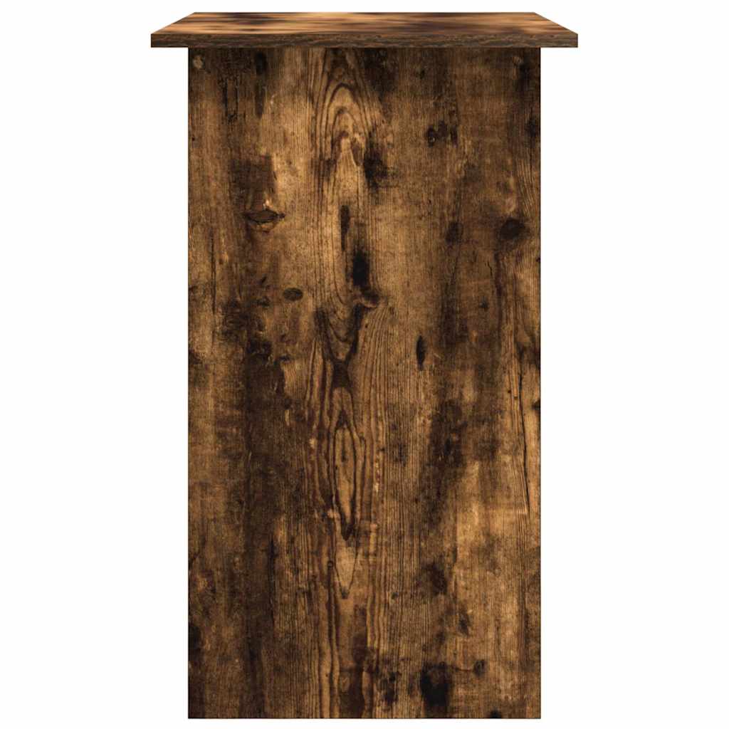 skrivebord 80x45x74 cm konstrueret træ røget egetræsfinish
