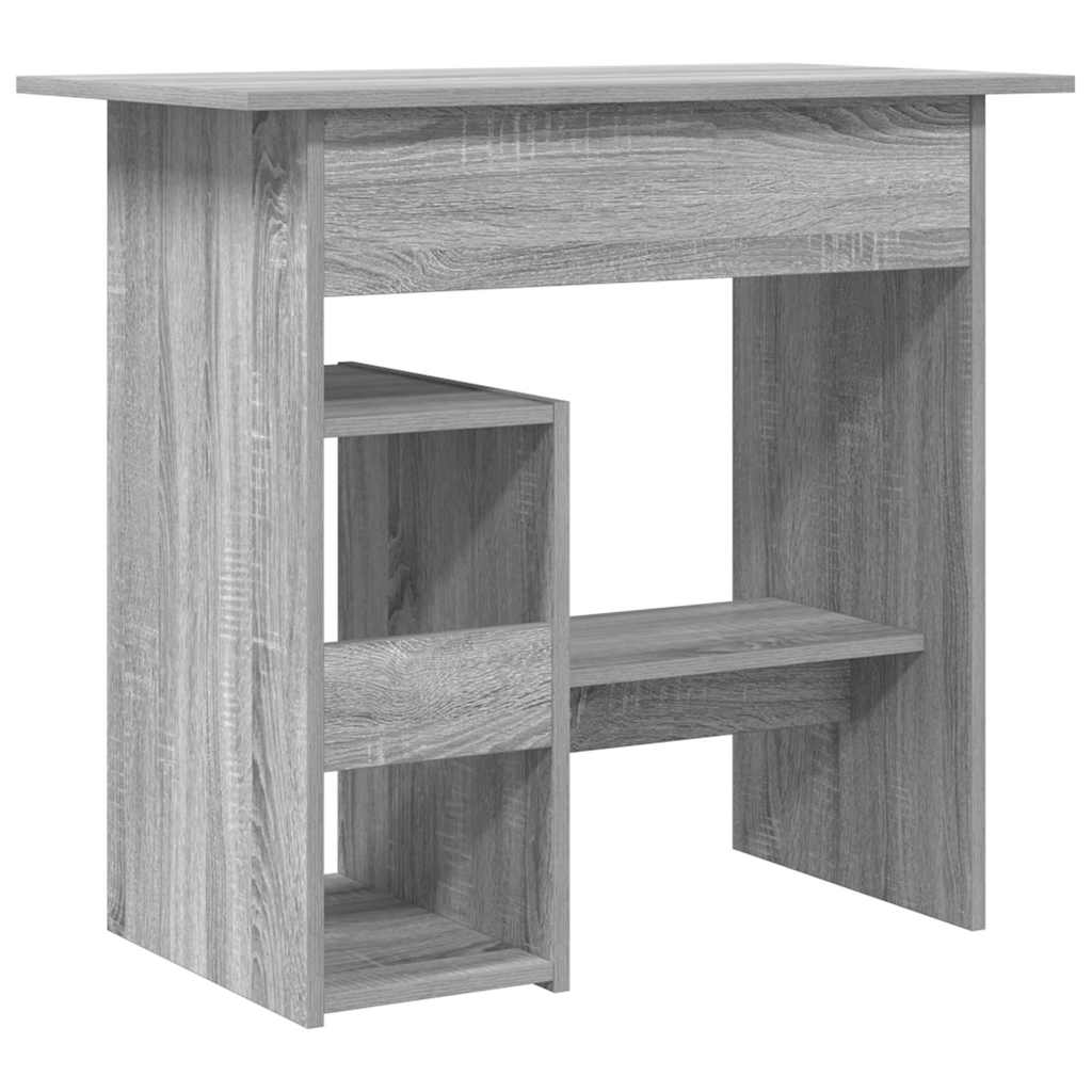 skrivebord 80x45x74 cm konstrueret træ grå sonoma-eg