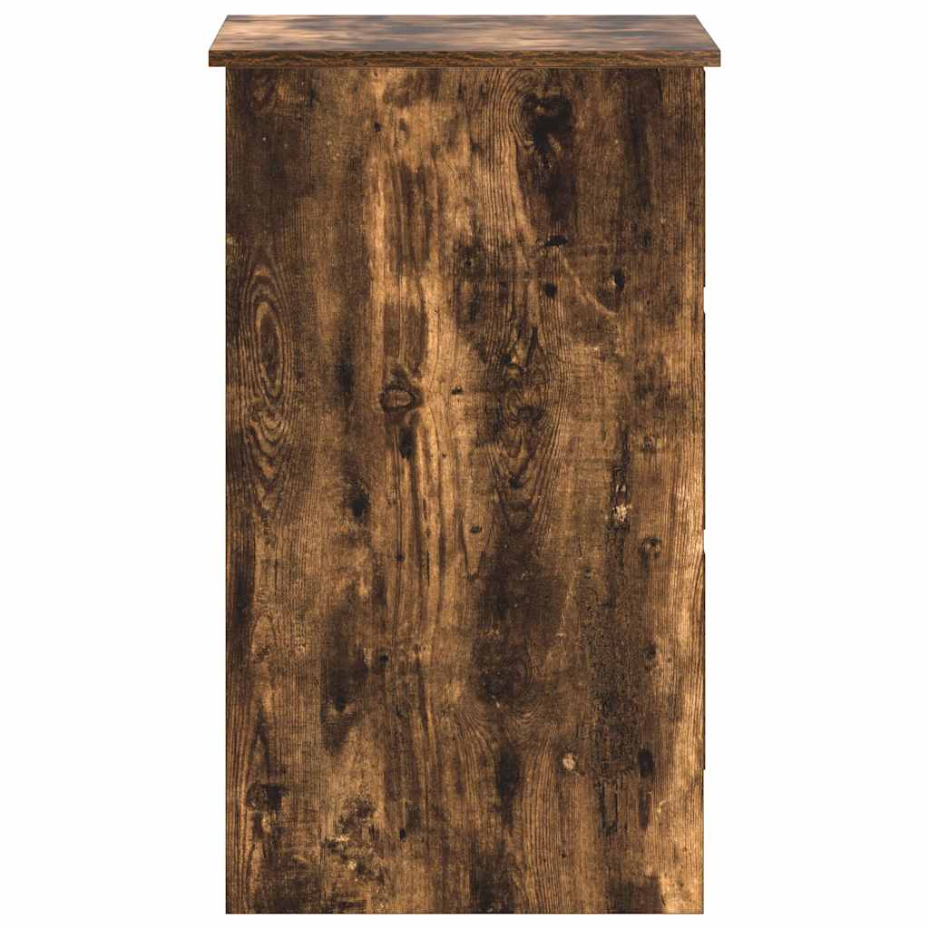 skrivebord 90x45x76 cm konstrueret træ røget egetræsfarve