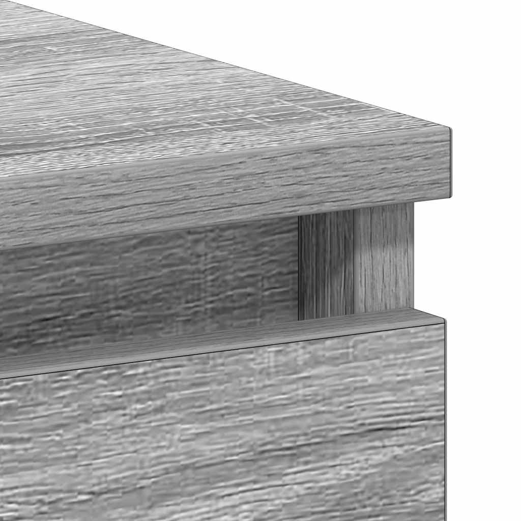 skrivebord 90x45x76 cm konstrueret træ grå sonoma-eg