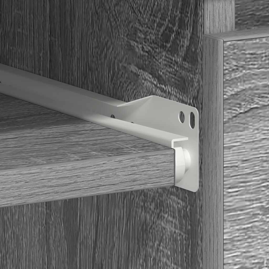 skrivebord 90x45x76 cm konstrueret træ grå sonoma-eg