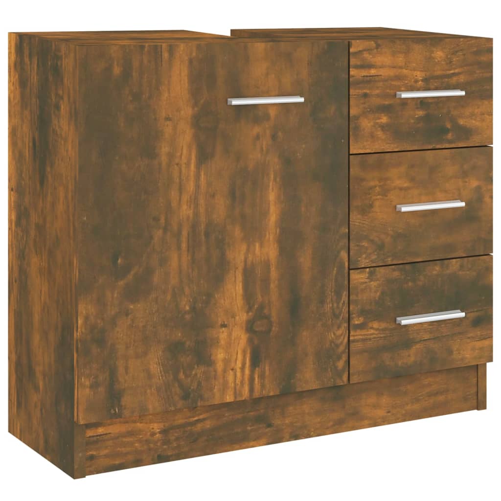 underskab 63x30x54 cm konstrueret træ røget egetræsfarve