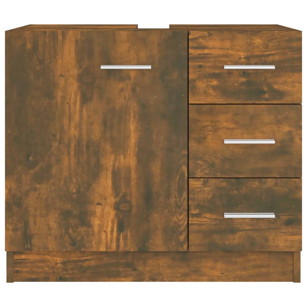 underskab 63x30x54 cm konstrueret træ røget egetræsfarve